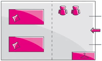 Skizze des Superiorzeltes für 2 Personen